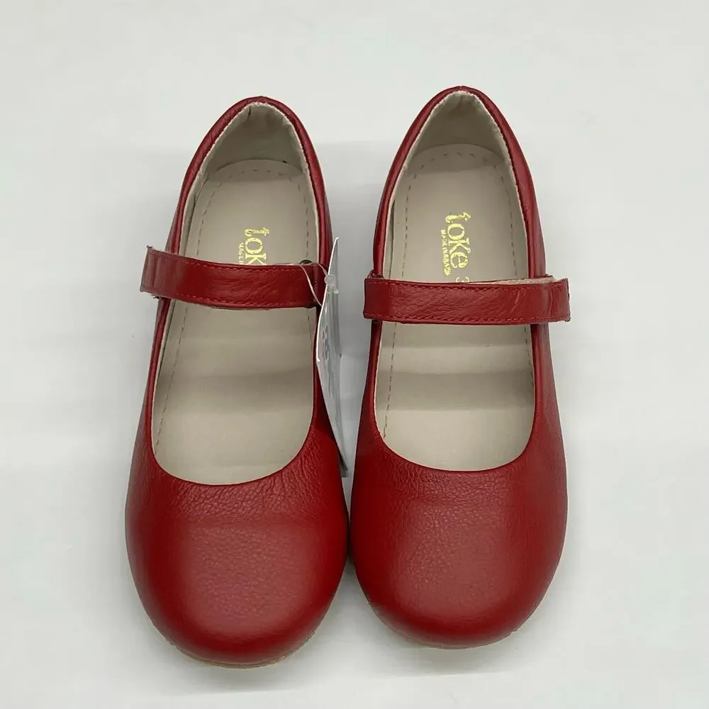 NWT Toke Size 28 (USA 10) Red Mary Janes